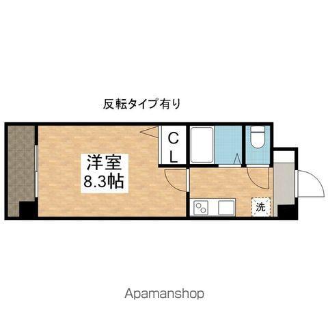 ソレイユ御器所(1K/6階)の間取り写真