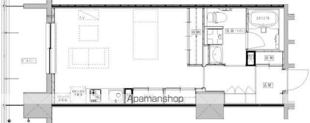 PAL CITY COURT(ワンルーム/10階)の間取り写真