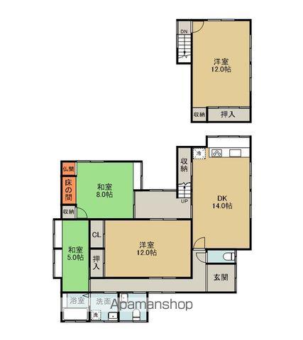 越後線 内野駅 徒歩19分 2階建 築51年(4LDK)の間取り写真