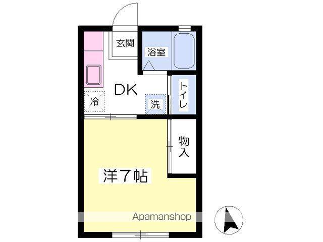 ハイツ光陽(1K/2階)の間取り写真