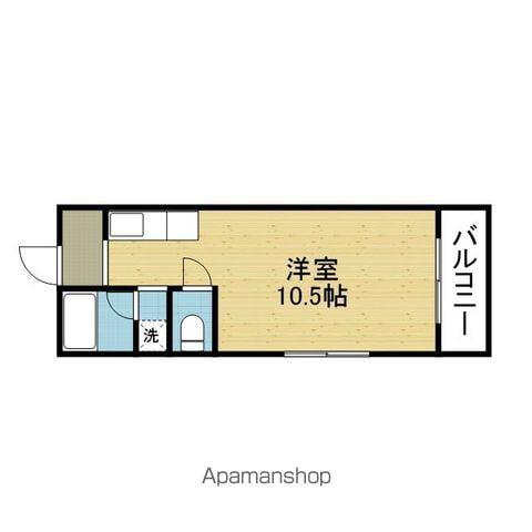 マンションハーヴィー(1K/3階)の間取り写真