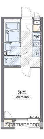 ミランダグリーンヒルズ柏尾(1K/1階)の間取り写真