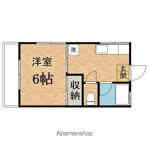 第二小昏コーポ(1K/2階)の間取り写真