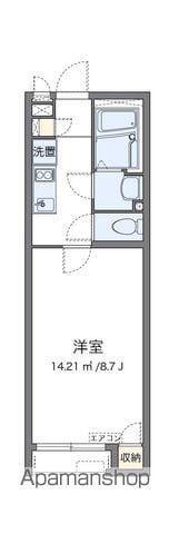 クレイノアペルト泉佐野Ⅰ(1K/1階)の間取り写真