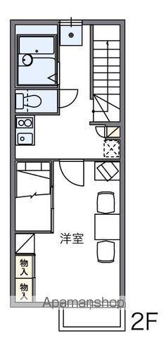 レオパレスルミエールⅡ(1K/2階)の間取り写真