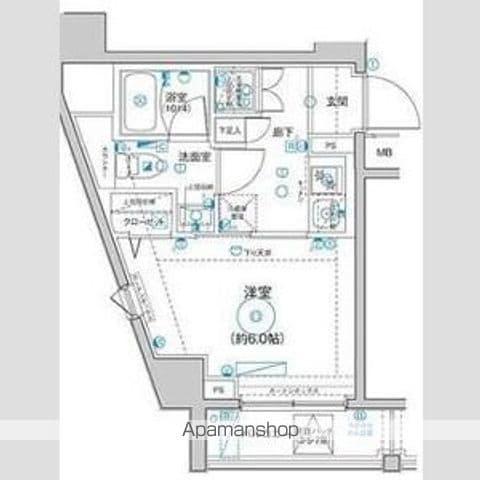 LEA横濱山手壱番館(1K/6階)の間取り写真