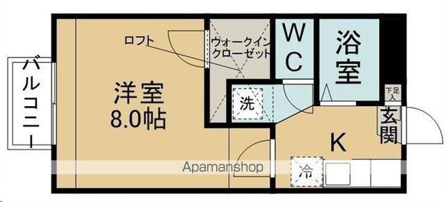 ベニーハイツ(1K/1階)の間取り写真