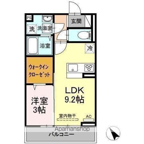 ウィルコート望町(1LDK/1階)の間取り写真