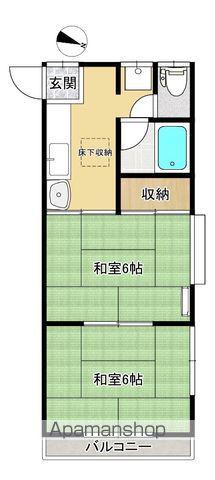 コーポ万石(2K/2階)の間取り写真