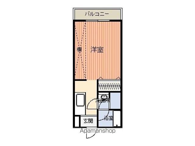 ペガサス2(1K/3階)の間取り写真