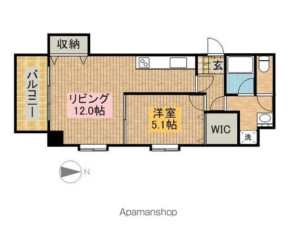 LAUREL COURT 田町(1LDK/2階)の間取り写真