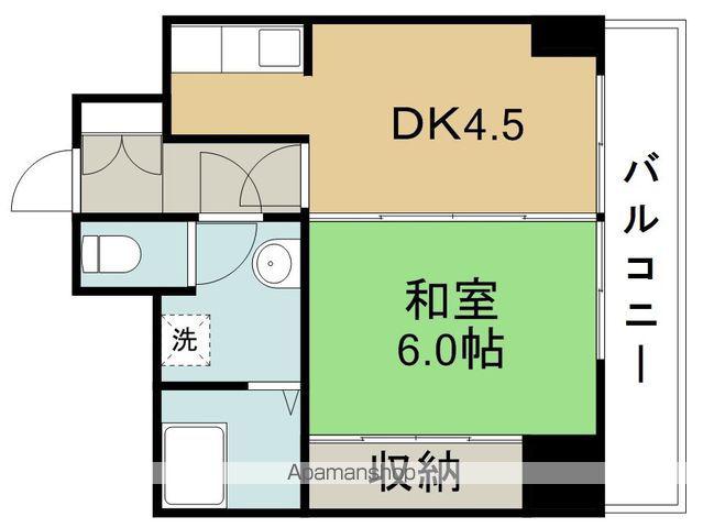 グランドール大和町(1DK/7階)の間取り写真
