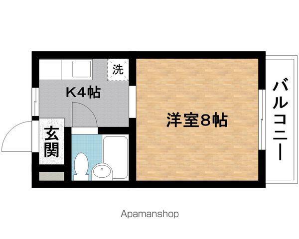 シャトレ蔵持(1K/1階)の間取り写真