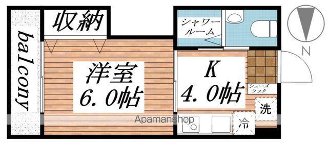 三軒茶屋マンション(1K/1階)の間取り写真