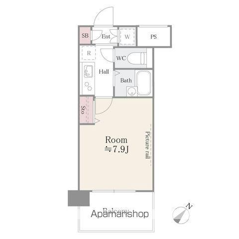 アルテーヌ新横浜(1K/10階)の間取り写真