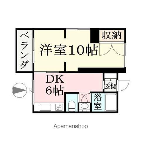 二の宮サニーハイム(1DK/2階)の間取り写真