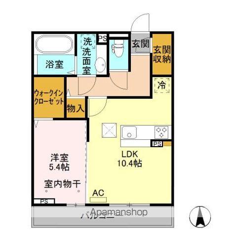 プライムレジデンス(1LDK/1階)の間取り写真