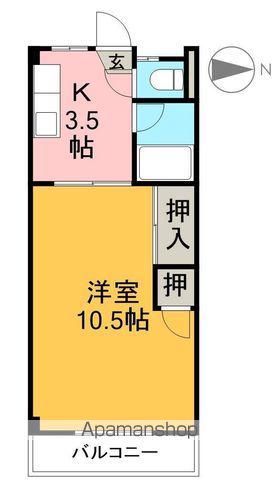 SINAJYURIME ARK(1K/3階)の間取り写真