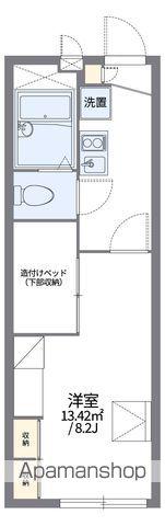 レオパレス木屋瀬(1K/1階)の間取り写真