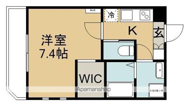 コンフォート阿佐谷南(1K/2階)の間取り写真