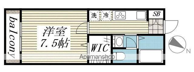 アリュール(1K/1階)の間取り写真