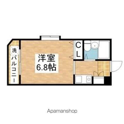 ジョイフル御器所Ⅱ(ワンルーム/3階)の間取り写真