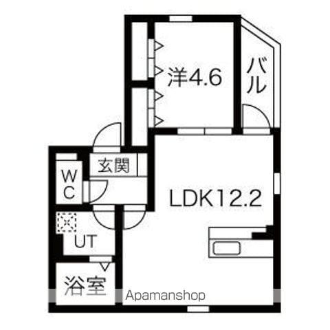 NAGOYA THE FOREST(1LDK/2階)の間取り写真