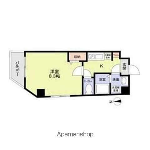 L.E.HILLS YOKOYAMACHO(1K/10階)の間取り写真