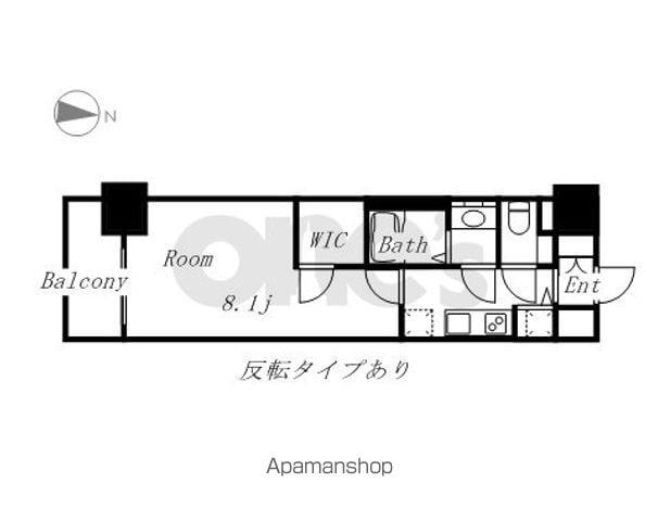 プレサンスジェネ丸の内(1K/3階)の間取り写真