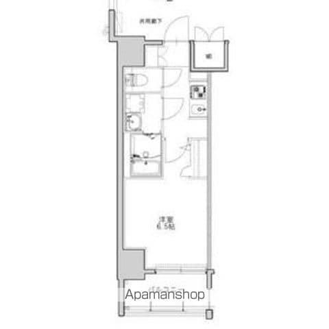 S-RESIDENCE名駅北ALESIA(1K/13階)の間取り写真