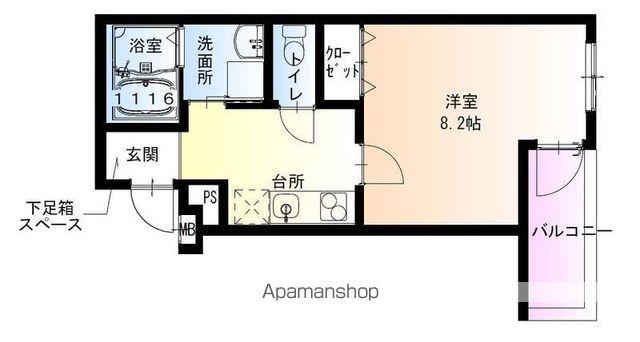 フジパレス泉大津サウス(1K/2階)の間取り写真