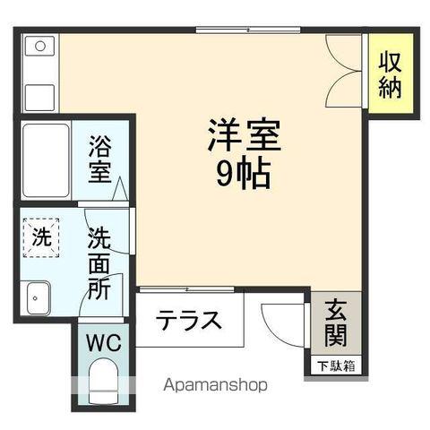 クレールエスパース(ワンルーム/1階)の間取り写真