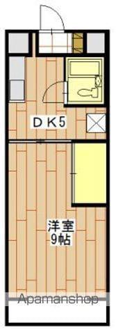 ハイツコスモスI(1DK/1階)の間取り写真