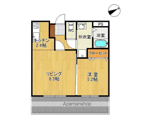 カーサ開広(1LDK/2階)の間取り写真