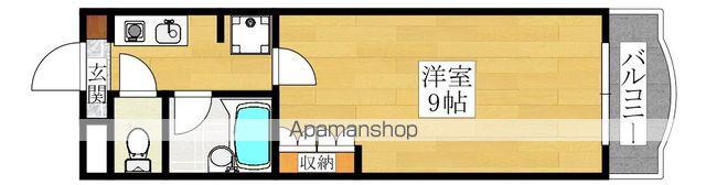 バーリオ222(1K/1階)の間取り写真