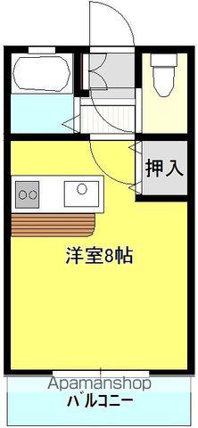 エレガンスくぼばた(ワンルーム/1階)の間取り写真