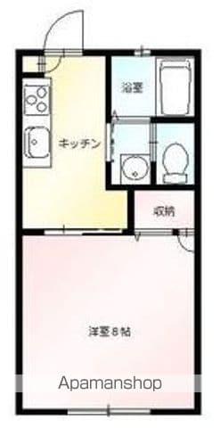 メゾンパルA(1K/2階)の間取り写真