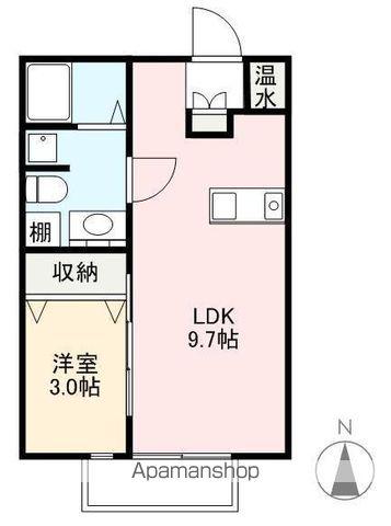 MAISON-PAYSAGE(1LDK/1階)の間取り写真