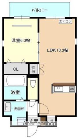 エミネンスⅢ(1LDK/1階)の間取り写真