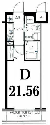 グリフィン新横浜・アリーナ前(1K/10階)の間取り写真