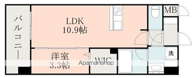 ラ・シック光(1LDK/2階)の間取り写真