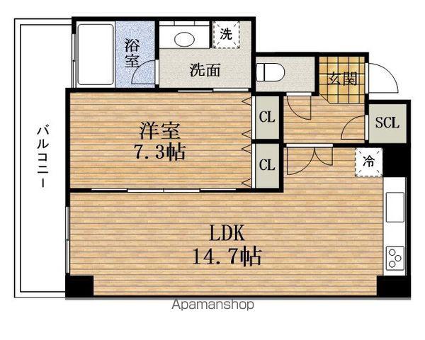 MATUYATOWER マツヤタワー(1LDK/16階)の間取り写真