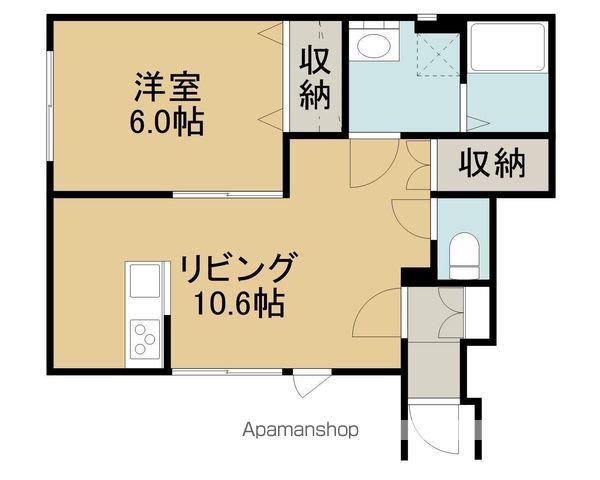 ORTENSIA(1LDK/1階)の間取り写真