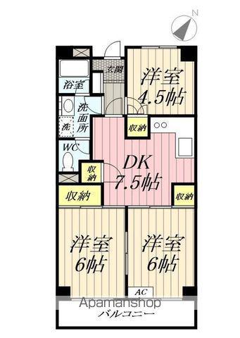 いづみハイツ(3DK/3階)の間取り写真