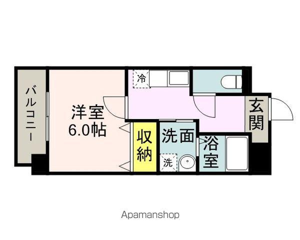 ヴィル・ルーチェ(1K/3階)の間取り写真