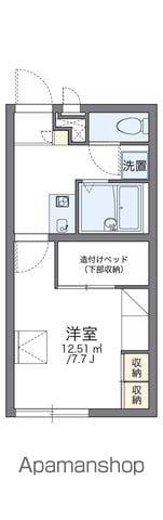 レオパレスシャンティーニュ(1K/2階)の間取り写真