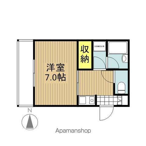 セントラルハイツ カシノ(1K/3階)の間取り写真