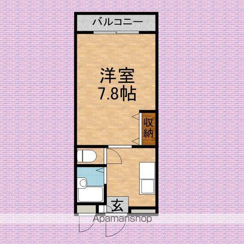 東武鉄道東上線 志木駅 徒歩8分 3階建 築27年(1K/2階)の間取り写真