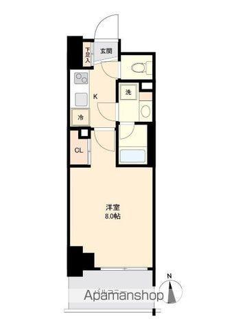 プライマル南砂(1K/5階)の間取り写真