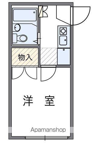 ウェステリア(1K/2階)の間取り写真